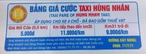 Bảng giá cước taxi Hùng Nhân - Xe đưa đón sân bay Pleiku đi Ayun Pa