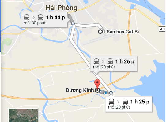 xe đưa đón sân bay Cát Bi Dương Kinh