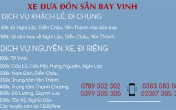 Xe đưa đón sân bay Vinh Nghi Lộc