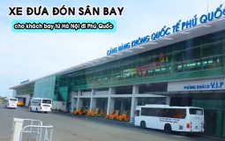 Xe đưa đón khách bay từ Hà Nội đi Phú Quốc của Vietjet Air