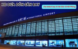 Xe đưa đón khách bay từ Sài Gòn đi Hải Phòng của Vietnam Airlines