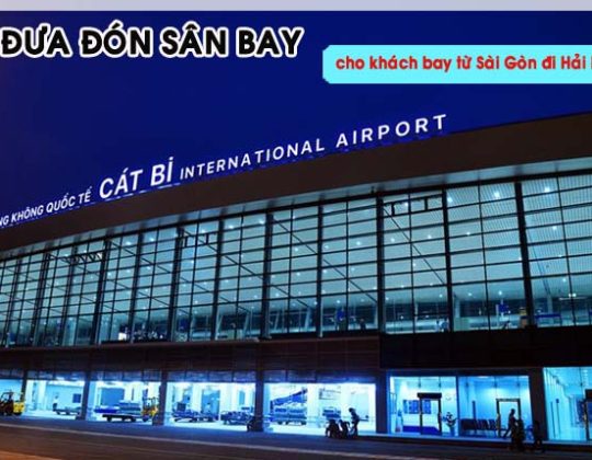 Xe đưa đón khách bay từ Sài Gòn đi Hải Phòng của Vietnam Airlines