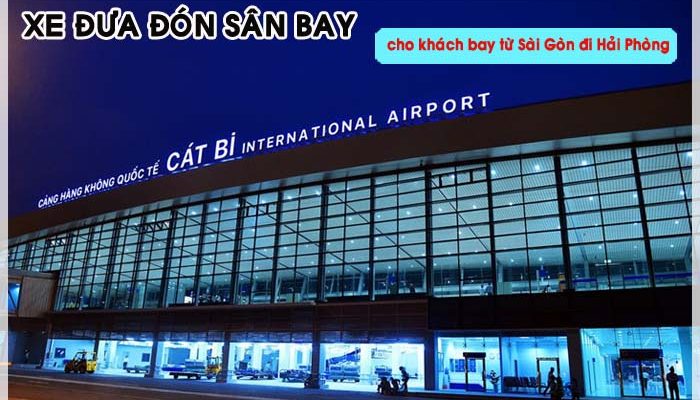 Xe đưa đón khách bay từ Sài Gòn đi Hải Phòng của Vietnam Airlines